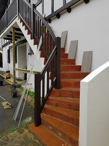 Carrelag escaliers, créaton terrasse en bois
